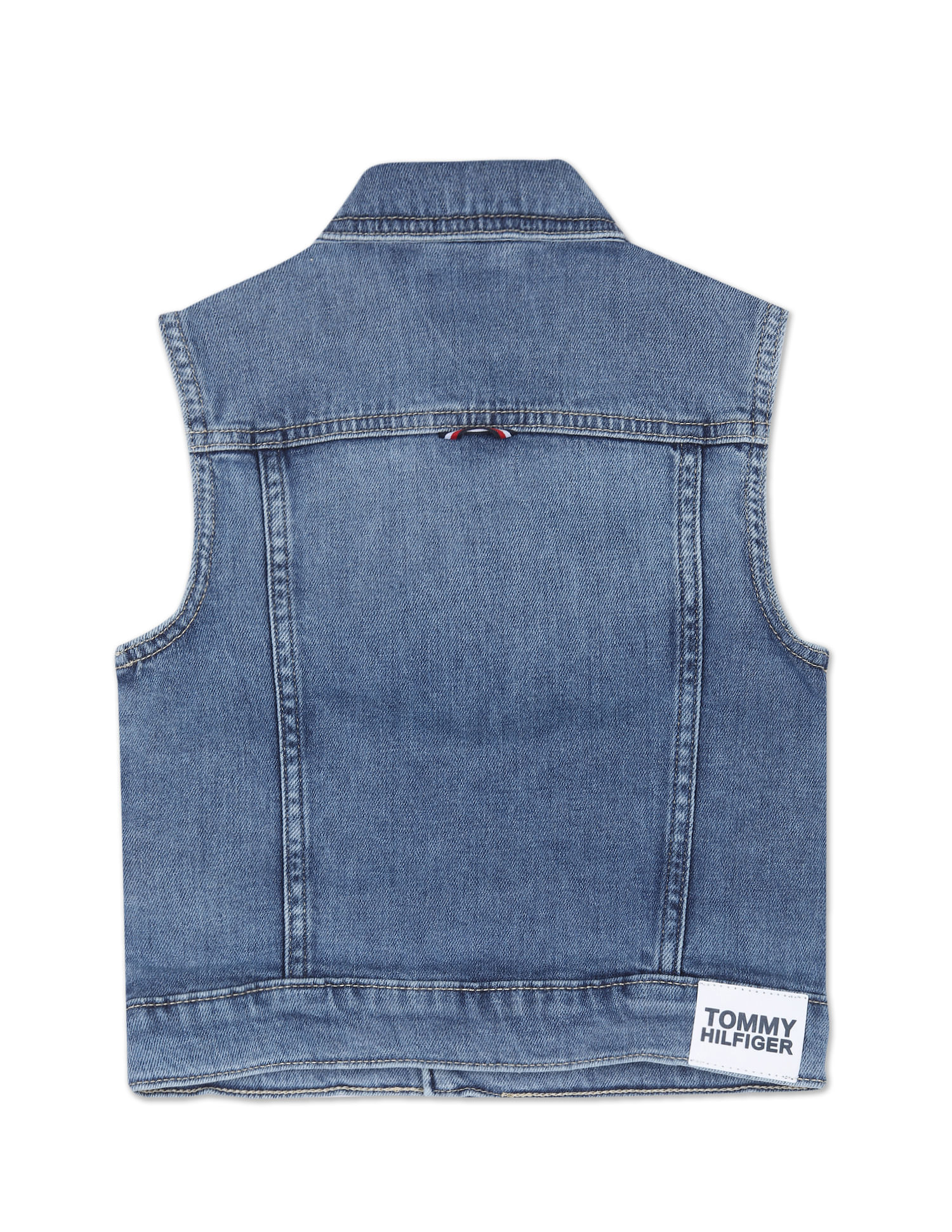 Givenchy Oversized Sleeveless Jacket In Denim - Indigo Blue | Editorialist