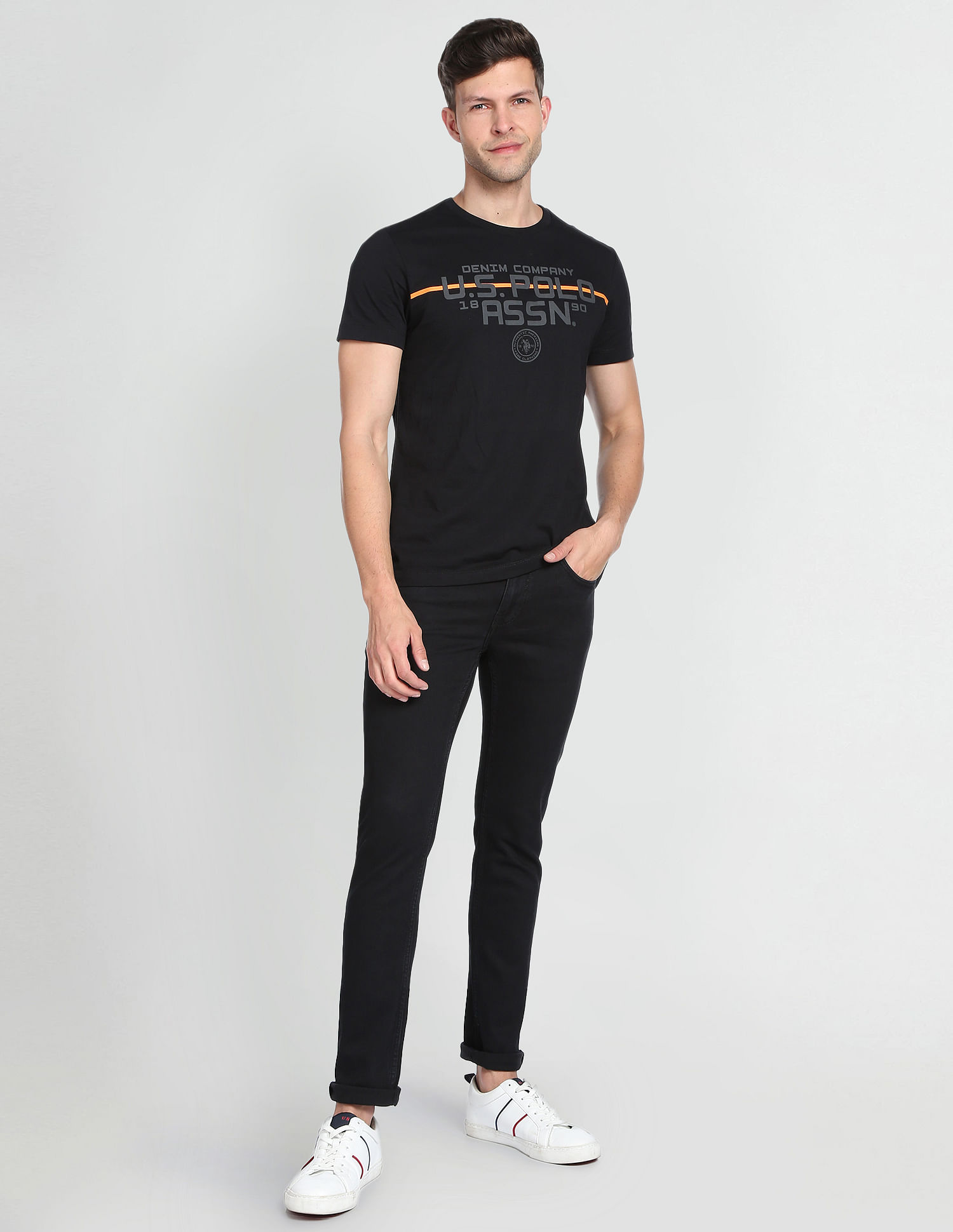 U.S. Polo Assn. Denim Co. Regallo Skinny Fit Black Jeans