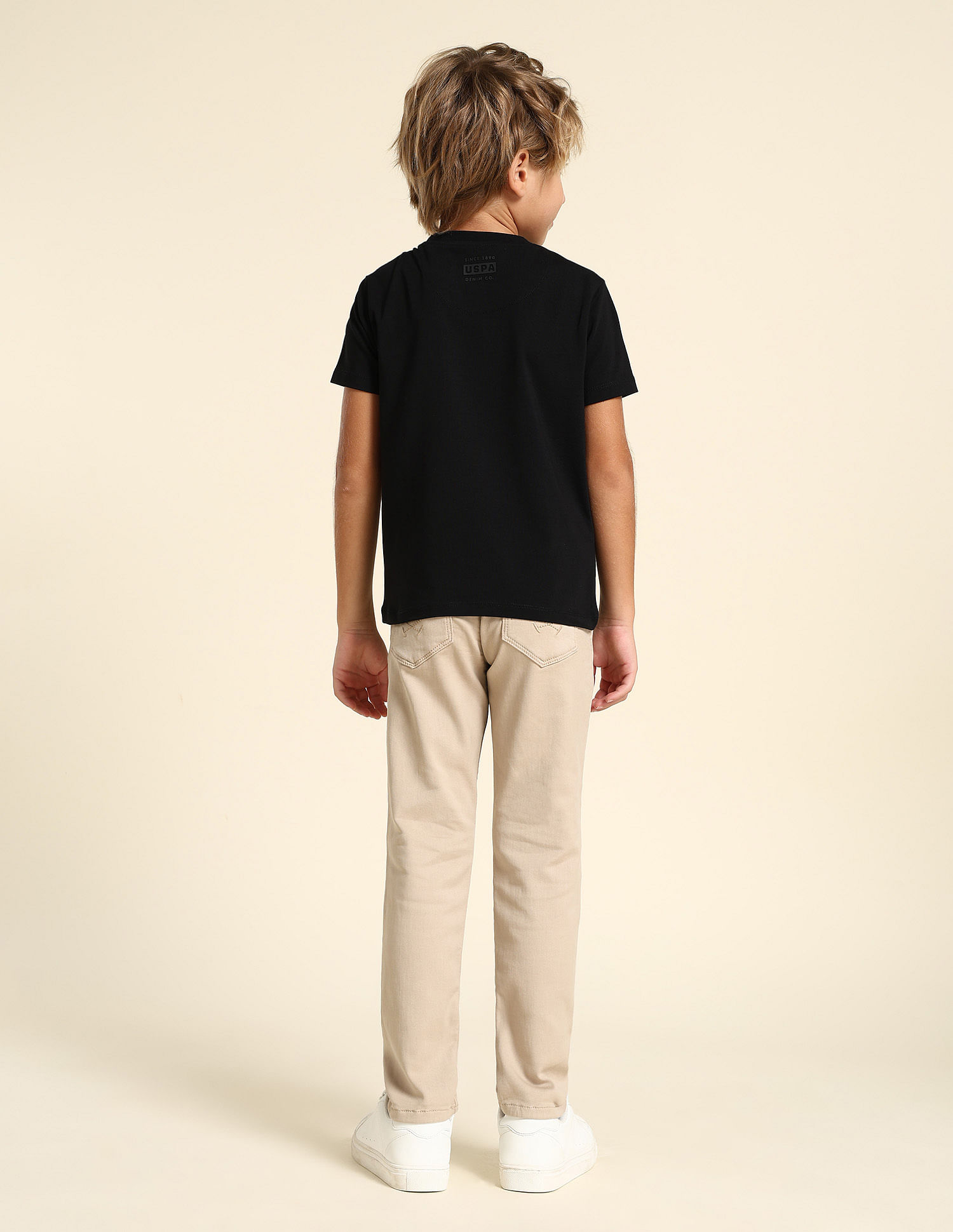 U.S. Polo Assn. Kids Boys Brand Printed Regular Fit T-Shirt