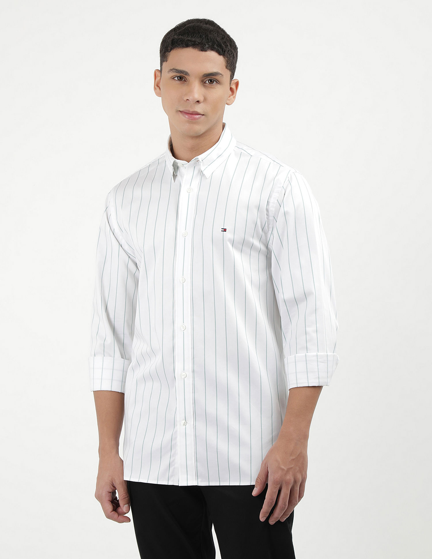 Tommy Hilfiger Vertical Stripe Twill Shirt