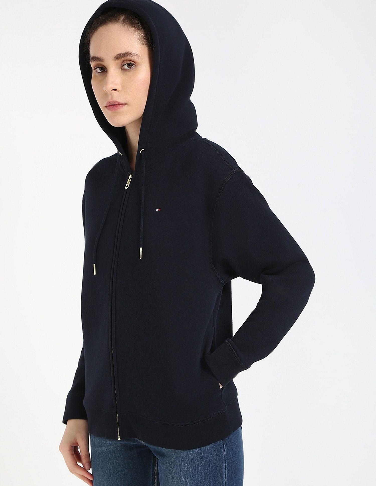 Tommy Hilfiger Relaxed-Fit Cotton Hooded Neck Sweatshirt