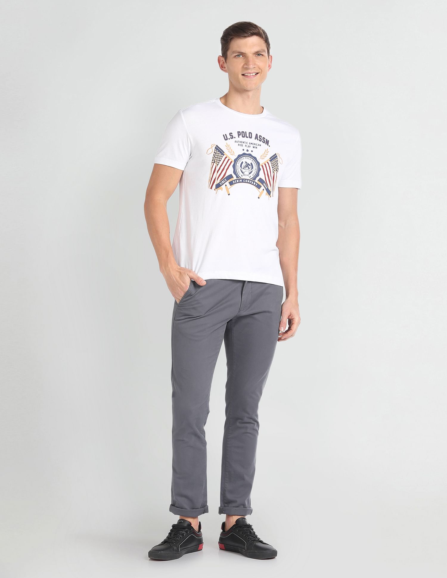 U.S. Polo Assn. Denim Co. Short Sleeve Graphic Print T-Shirt