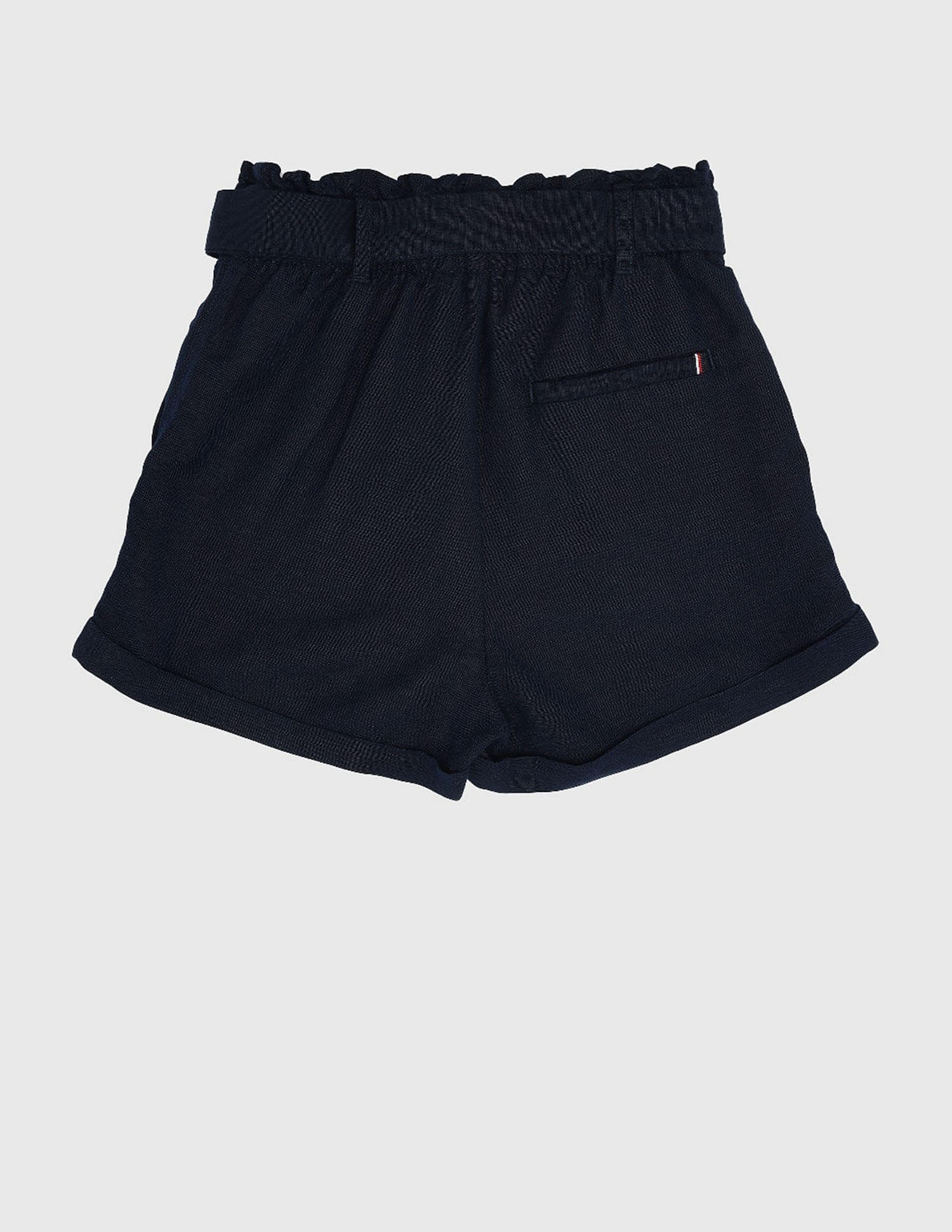 Tommy Hilfiger Kids Girls Solid Regular-Fit Linen Shorts