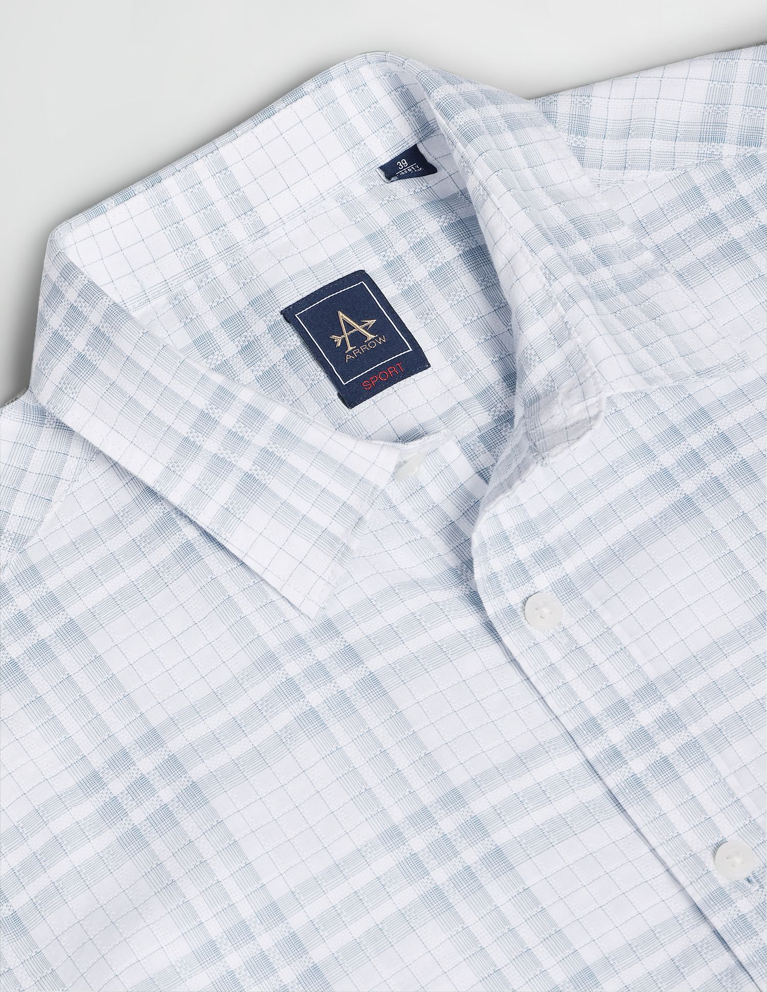 Arrow Sports Graph Check Manhattan Slim Fit Shirt
