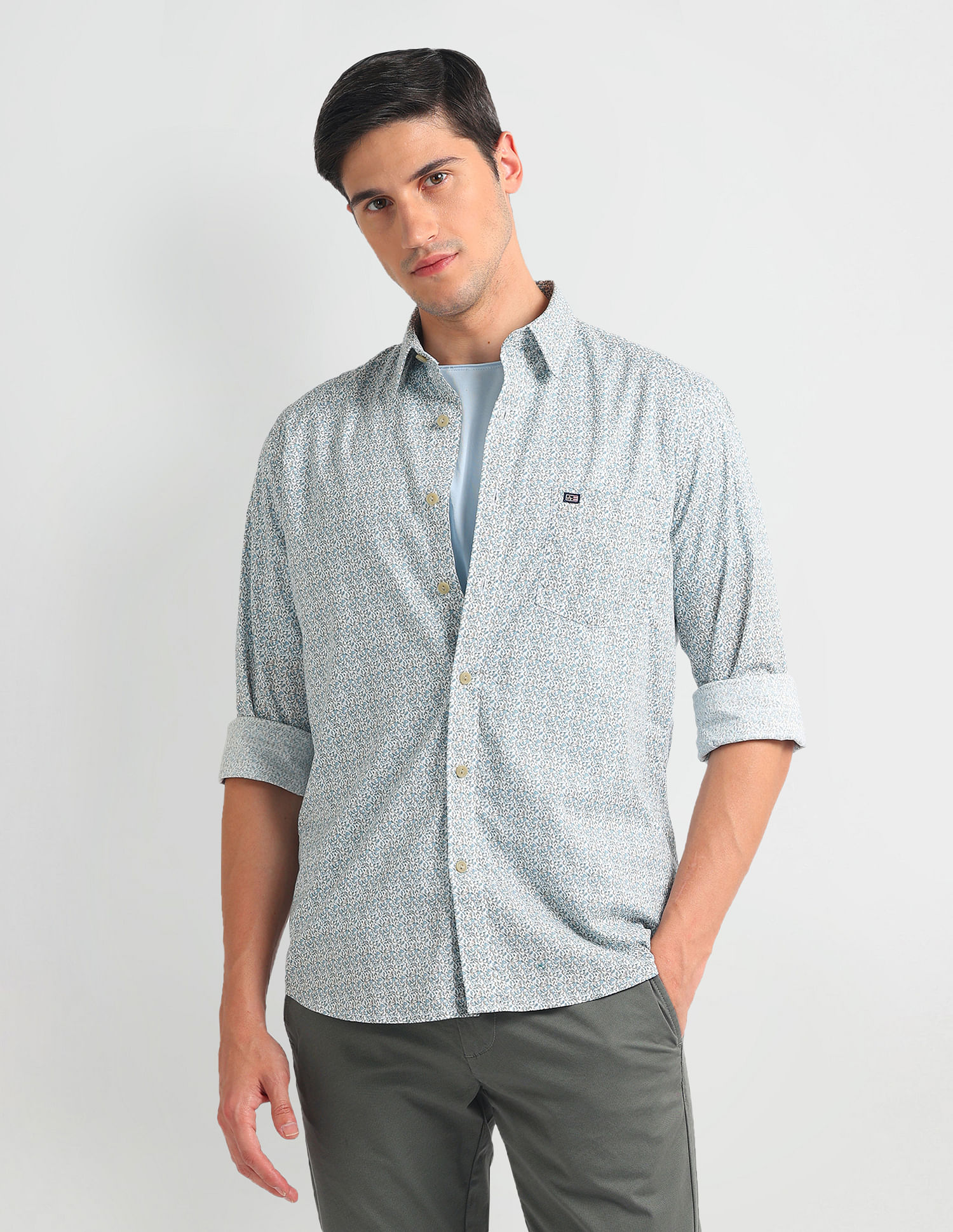 Buy Arrow Sports Manhattan Slim Fit Striped Shirt - NNNOW.com