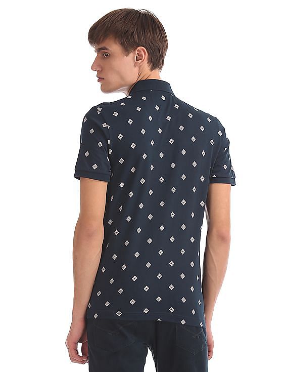Aeropostale Printed Pocket Polo Shirt