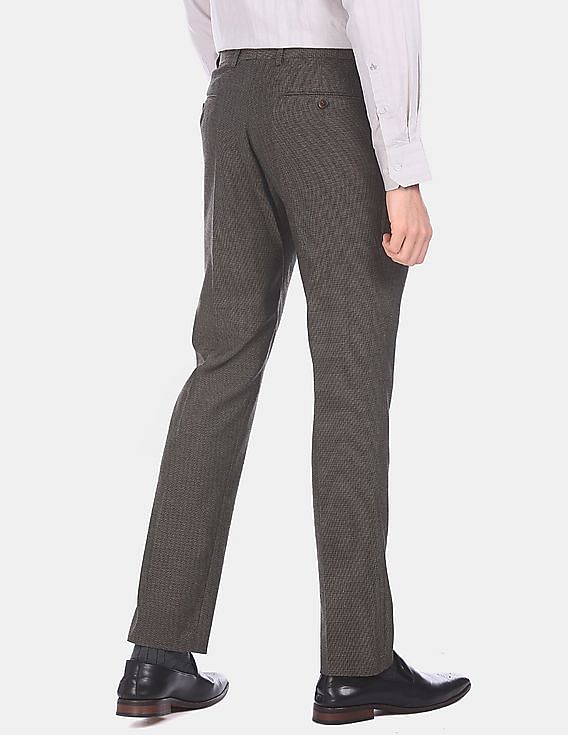 Buy Arrow Patterned Weave Trousers - NNNOW.com