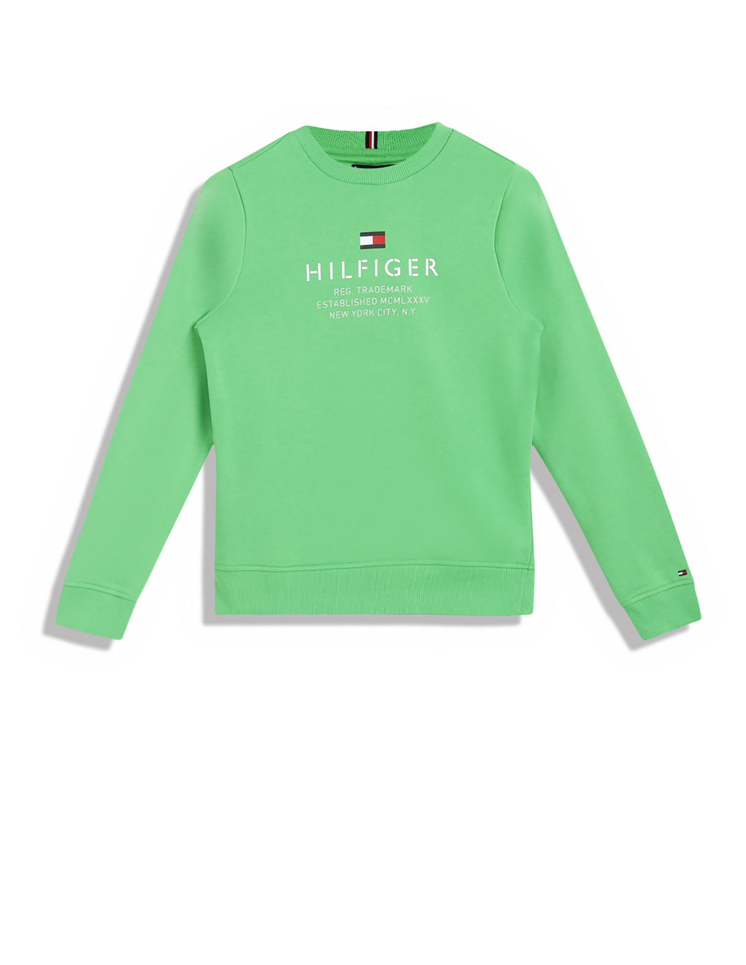 Mint green tommy hilfiger sweatshirt best sale