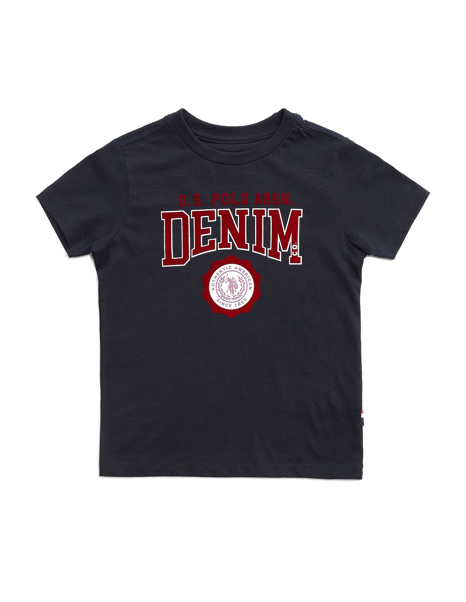 U.S. Polo Assn. Kids Boys Pure Cotton Regular T-shirt