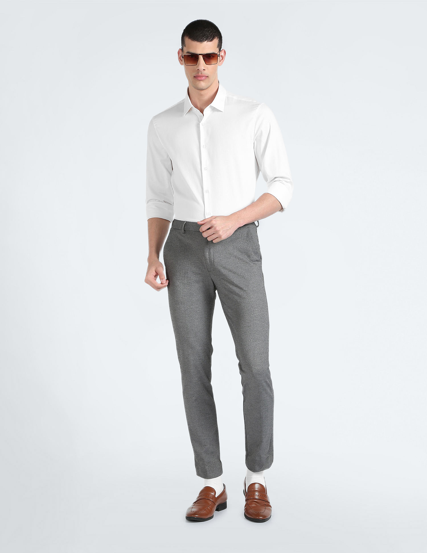 Buy Calvin Klein Cotton Structure Slim Fit Shirt - NNNOW.com