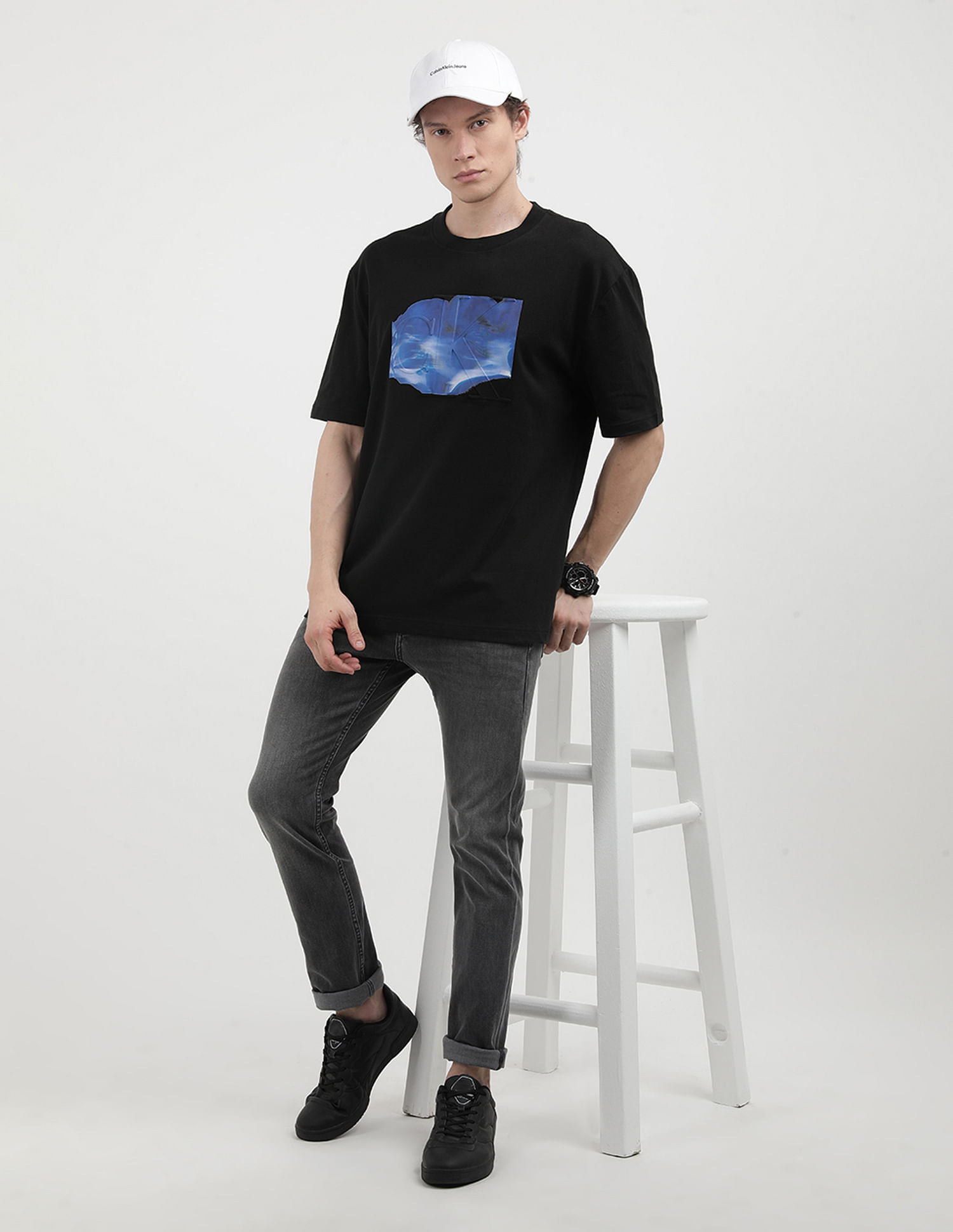 Calvin Klein Jeans Embossed Euphoric Floral T-Shirt