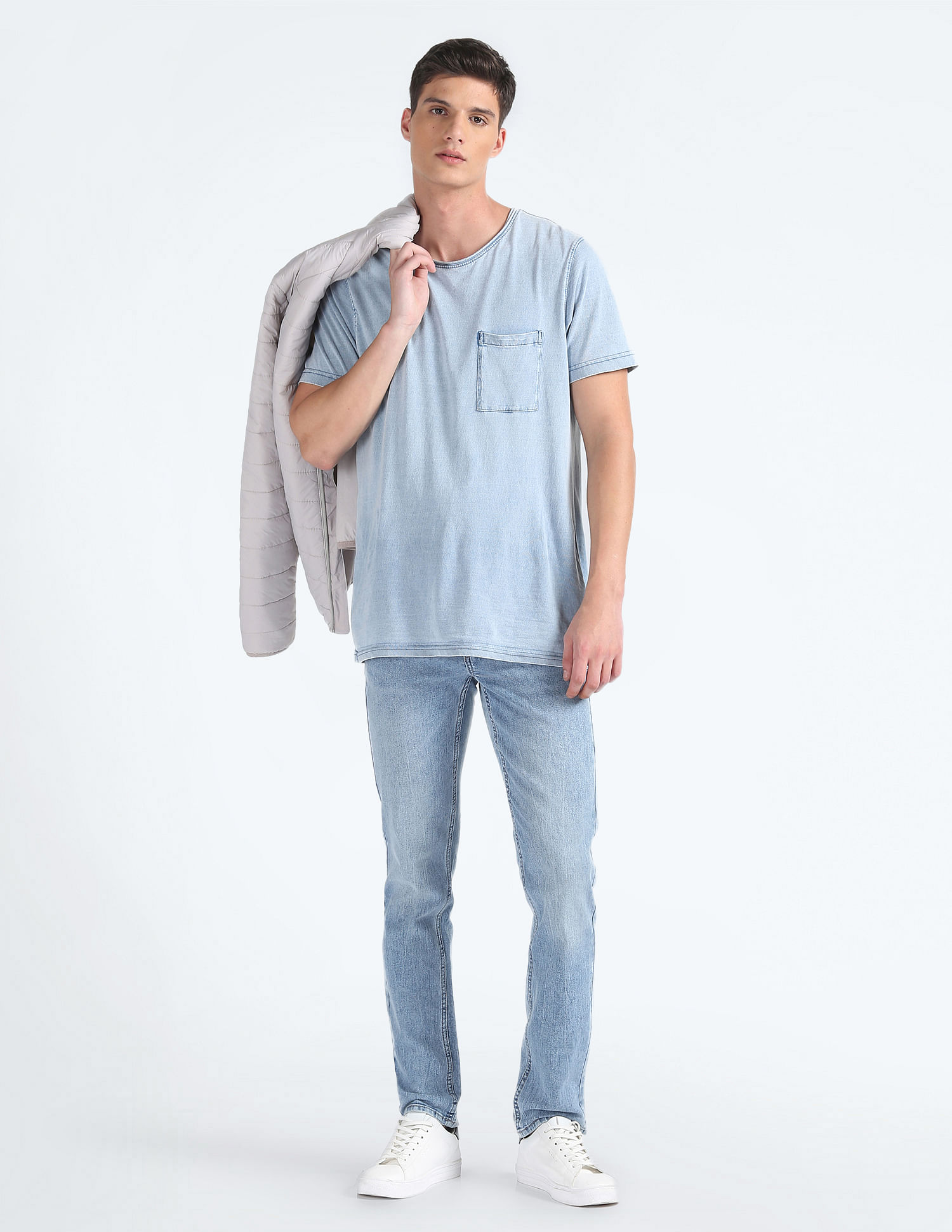 Flying Machine Mid Rise Jackson Skinny Fit Jeans
