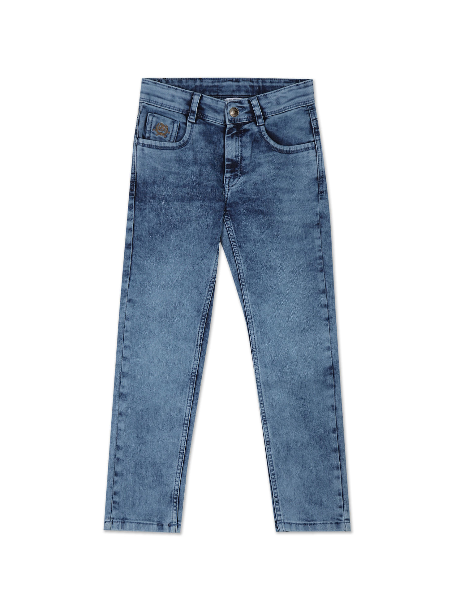 Buy U.S. Polo Assn. Kids Mid Rise Stone Wash Jeans - NNNOW.com