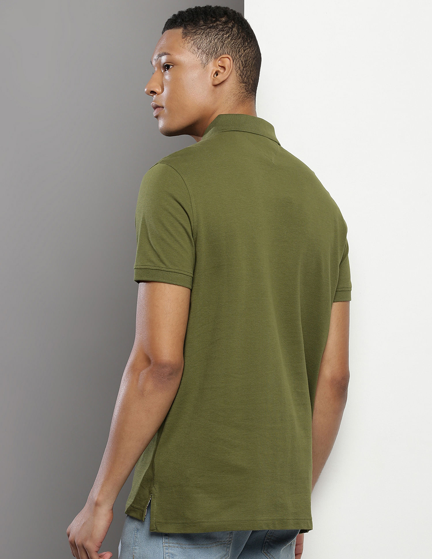 Tommy Hilfiger Transitional Cotton Solid Polo Shirt