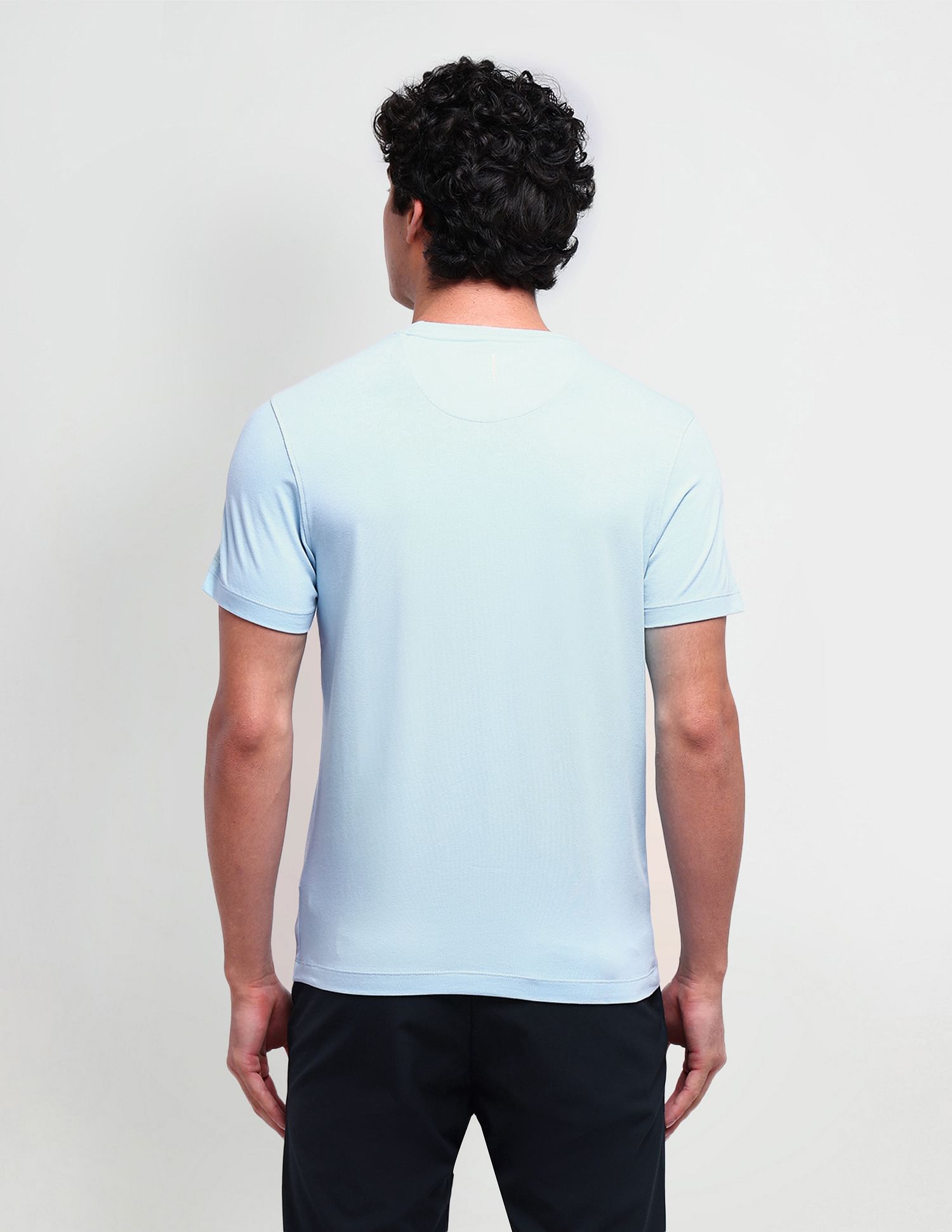 Arrow Newyork Round Neck Abstract T-Shirt