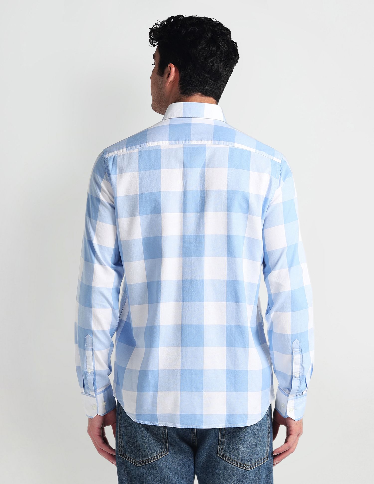 Arrow Sports Buffalo Check Oxford Shirt