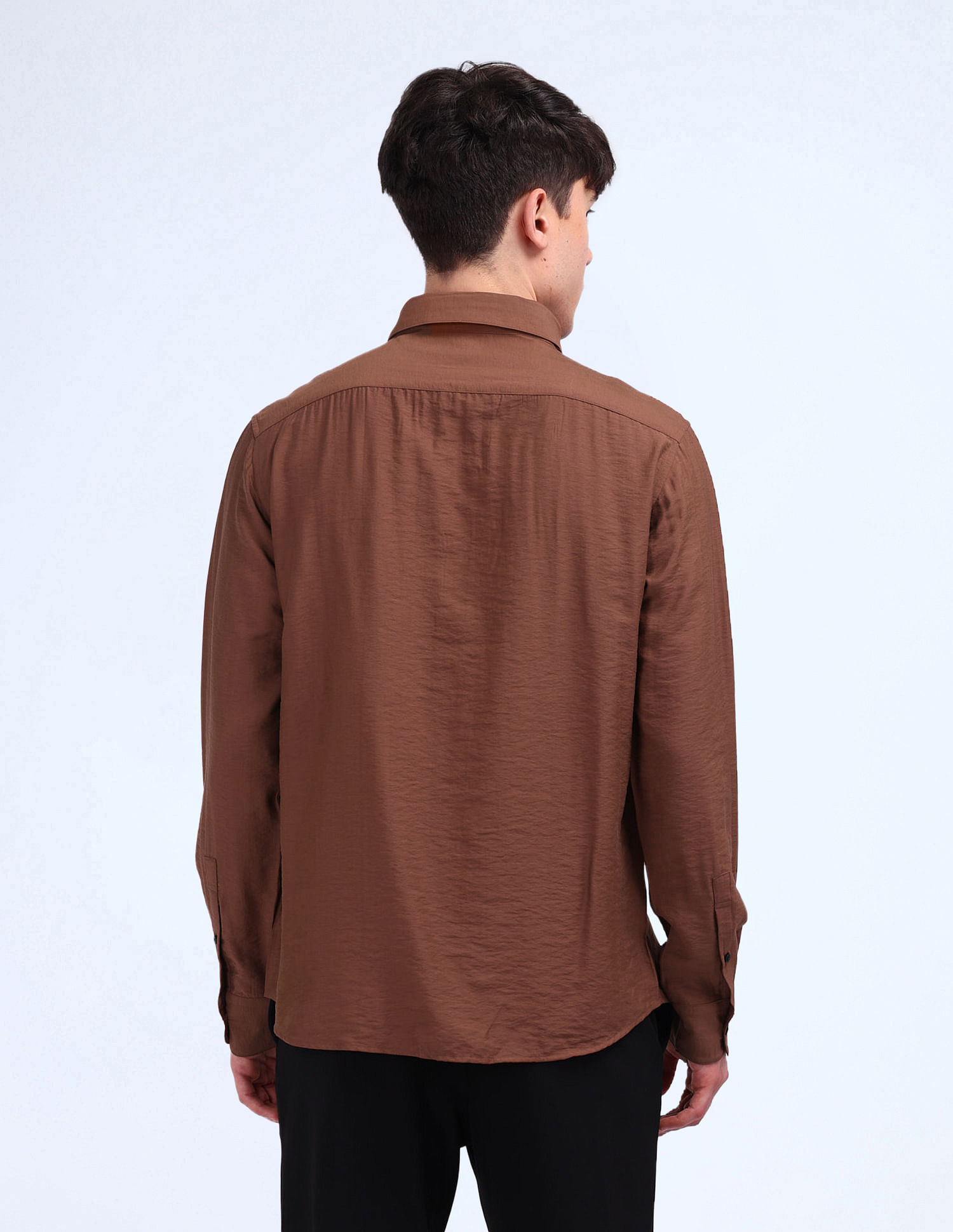 Flying Machine Solid Regular Fit Shirt