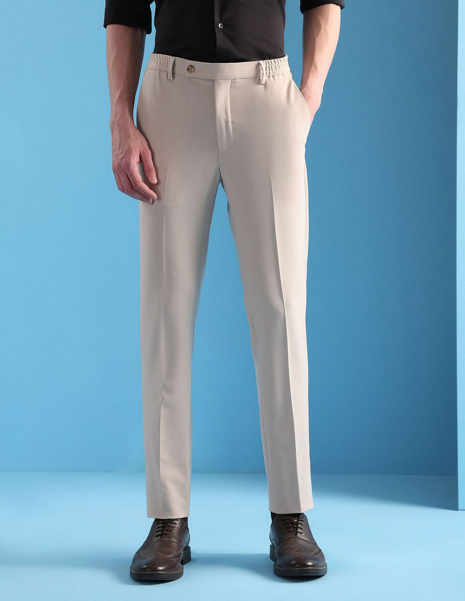 Arrow Mid Rise Slim Fit Velocity Trousers