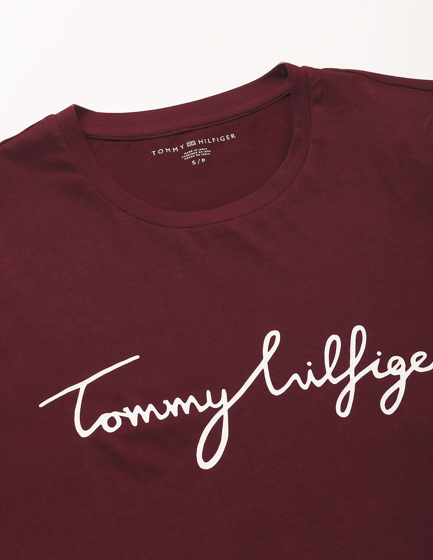 Tommy Hilfiger Solid Cotton Crew Neck T-Shirt
