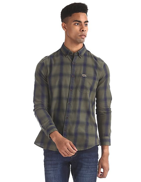 U.S. Polo Assn. Denim Co. Button Down Collar Check Shirt