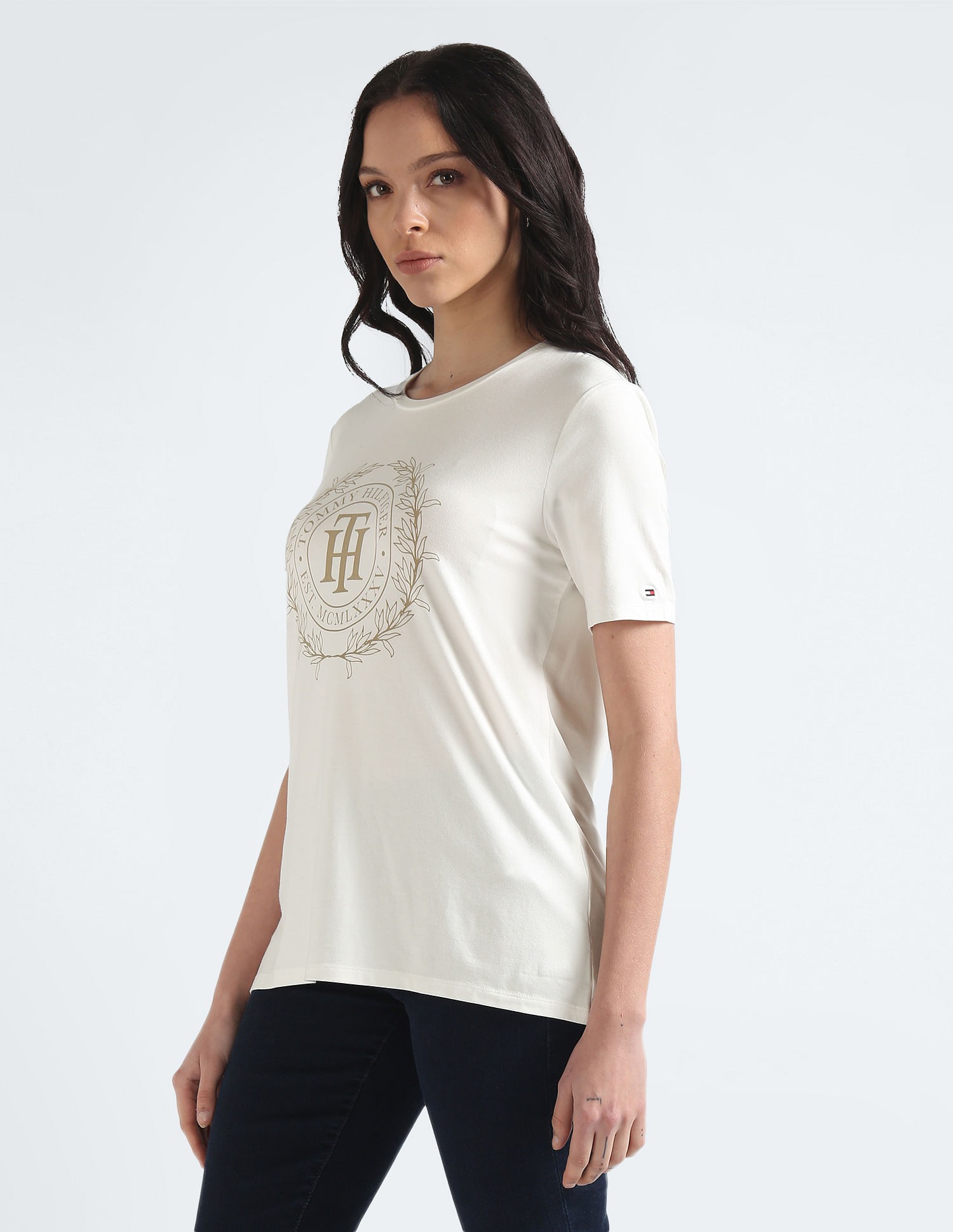 Tommy Hilfiger Viscose Jersey Crest T-Shirt