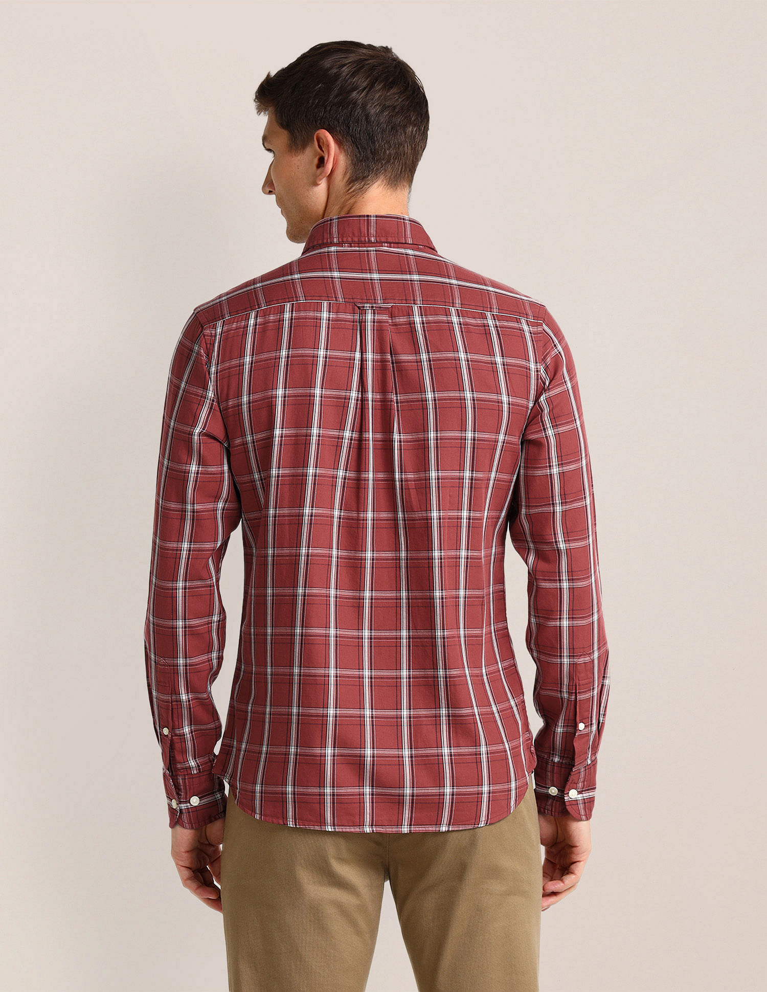 U.S. Polo Assn. Denim Co. Grid Tattersall Checked Twill Shirt