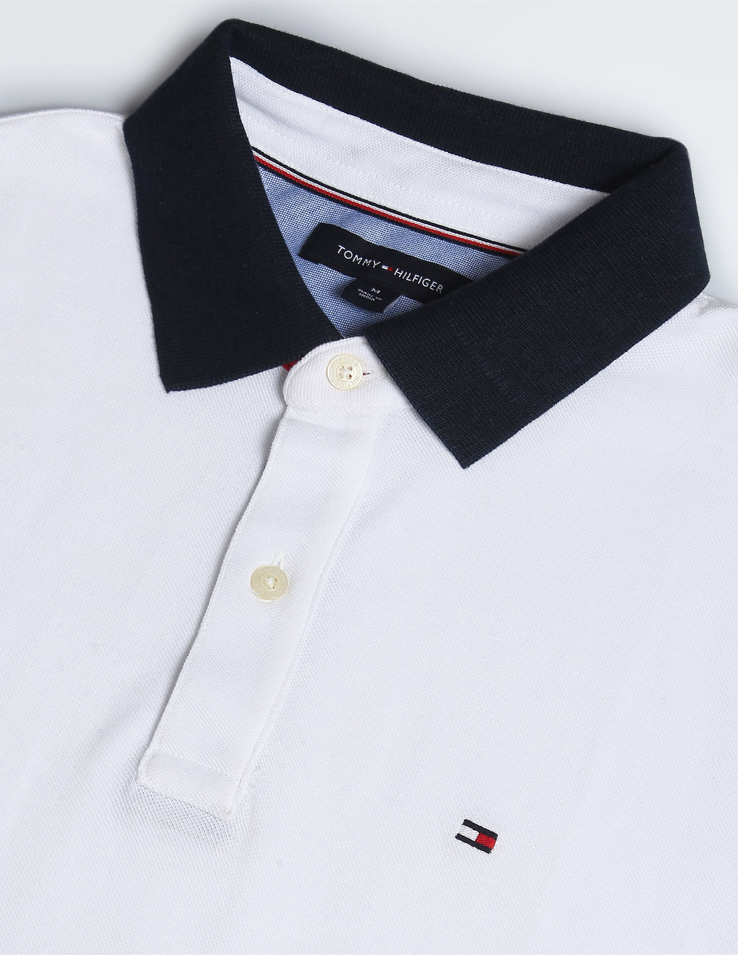 Buy Tommy Hilfiger Pure Cotton Solid Polo Shirt 