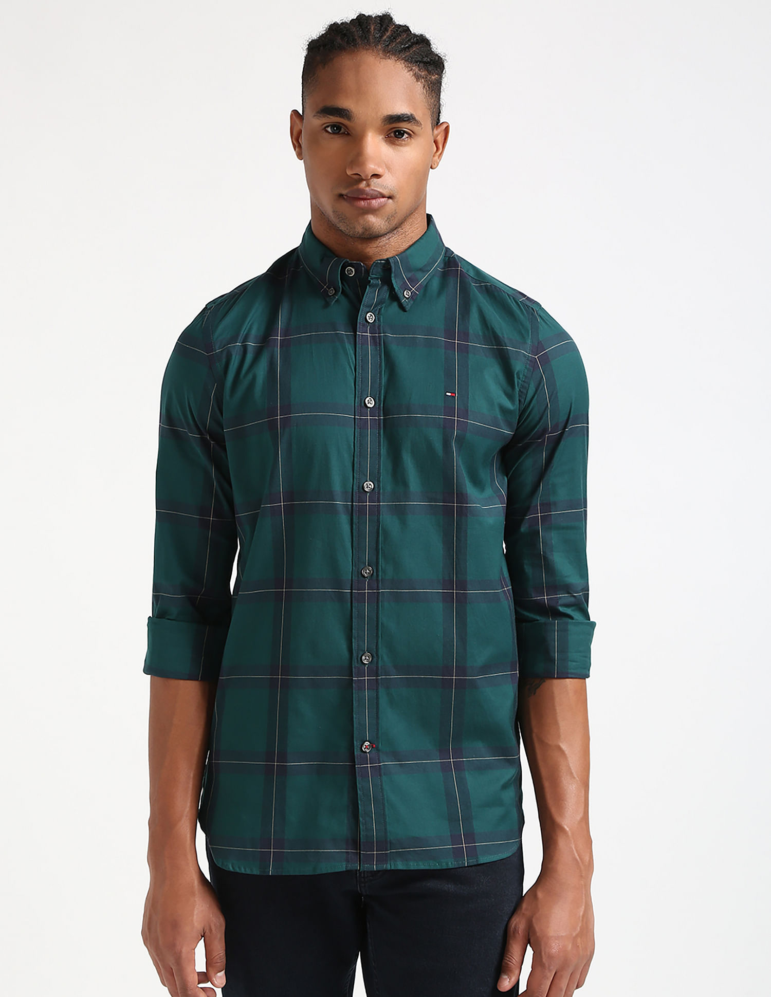 Tommy Hilfiger Harrington Poplin Plaid Shirt