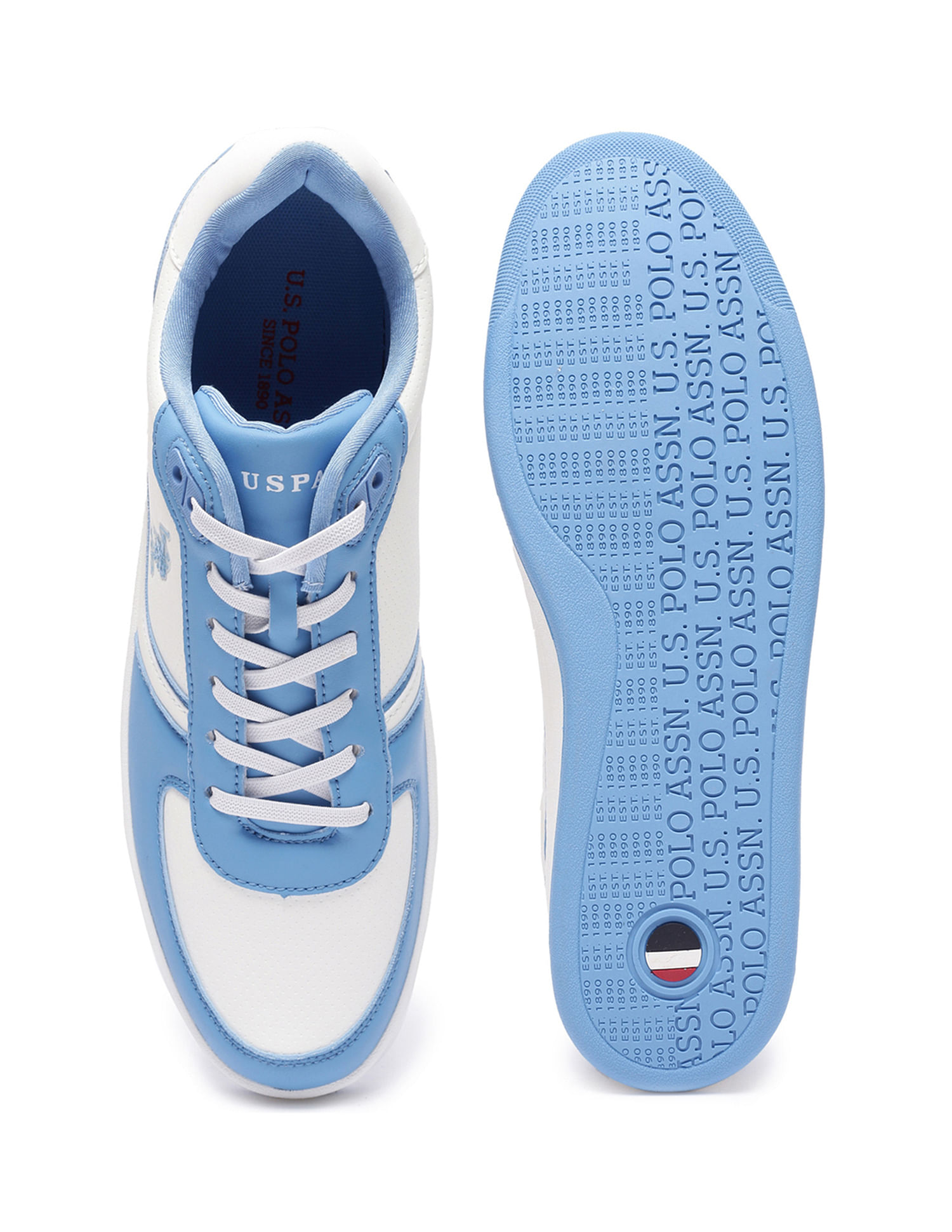 U.S. Polo Assn. Men Round Toe Colour Block Etro Sneakers