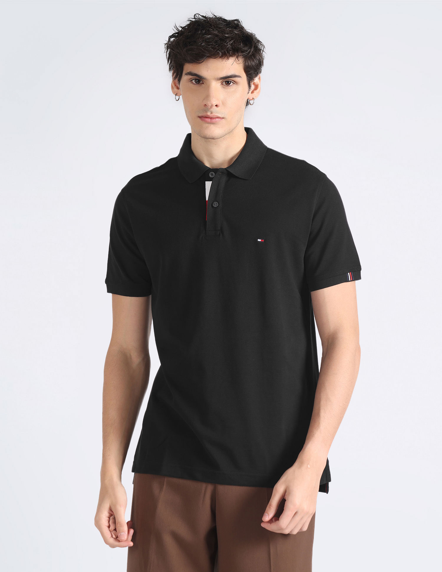 Tommy Hilfiger Signature Placket Cotton Polo Shirt