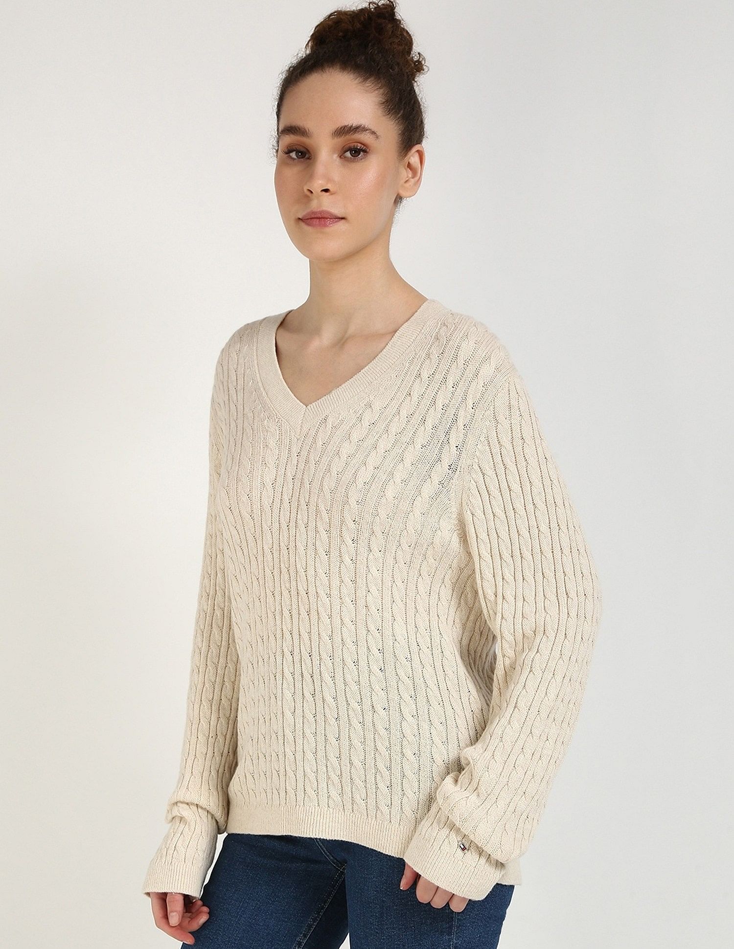 Tommy Hilfiger Regular-Fit Nylon V-Neck Sweater