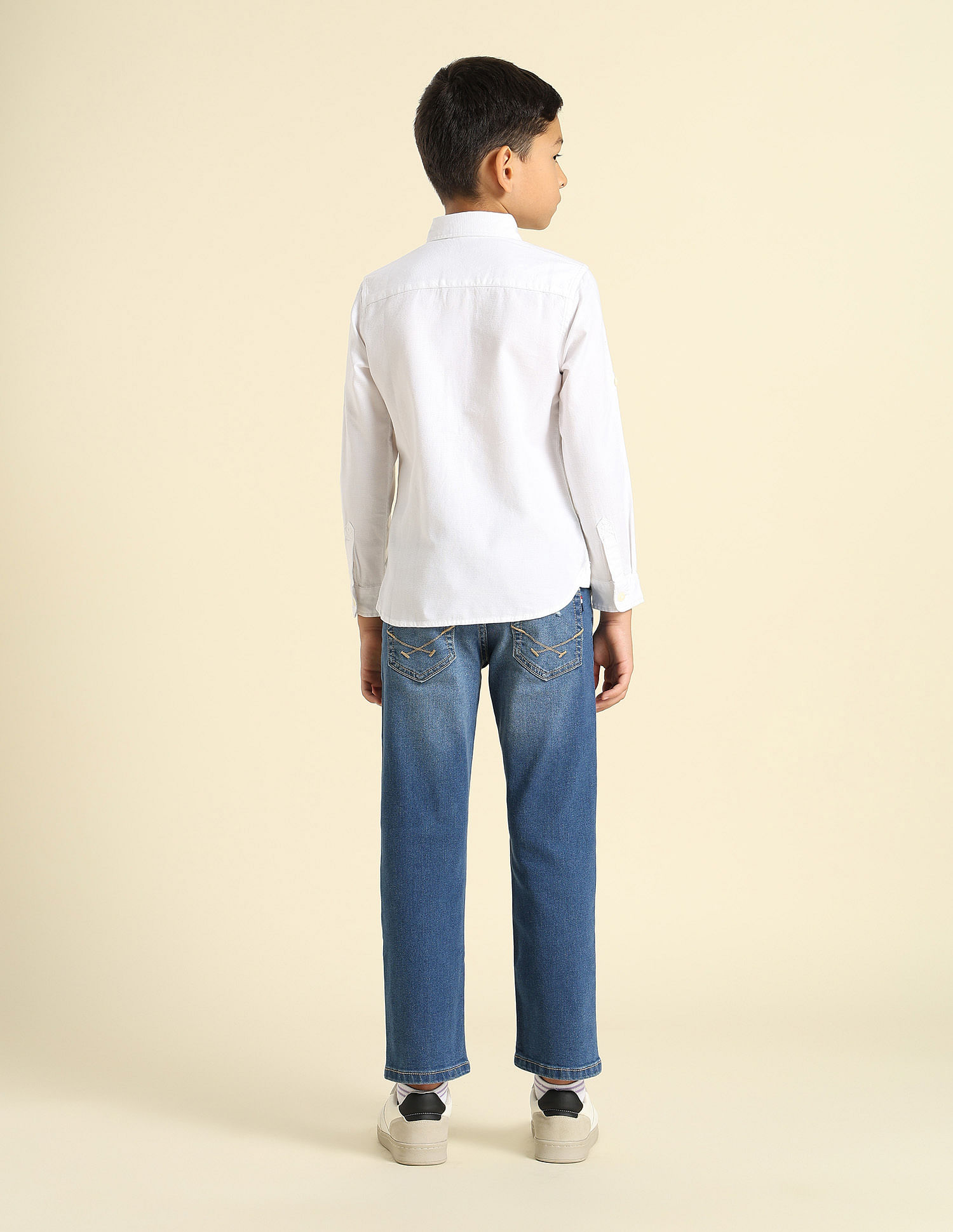 U.S. Polo Assn. Kids Boys Button Down Collar Cotton Shirt