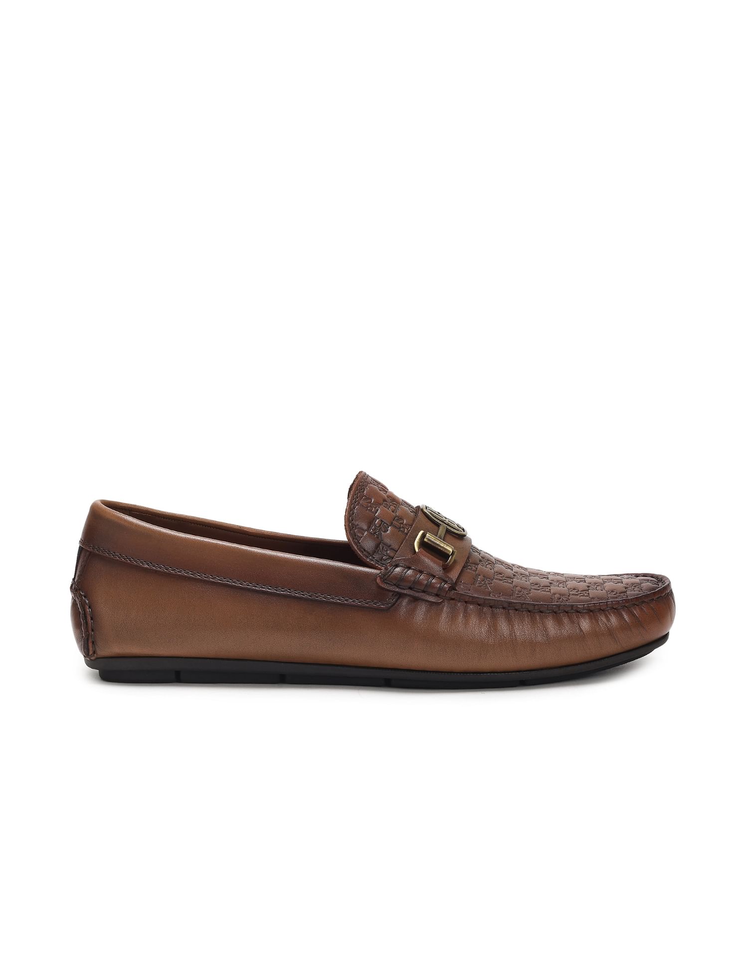 U.S. Polo Assn. Round Toe Textured Franco Slip On Shoes