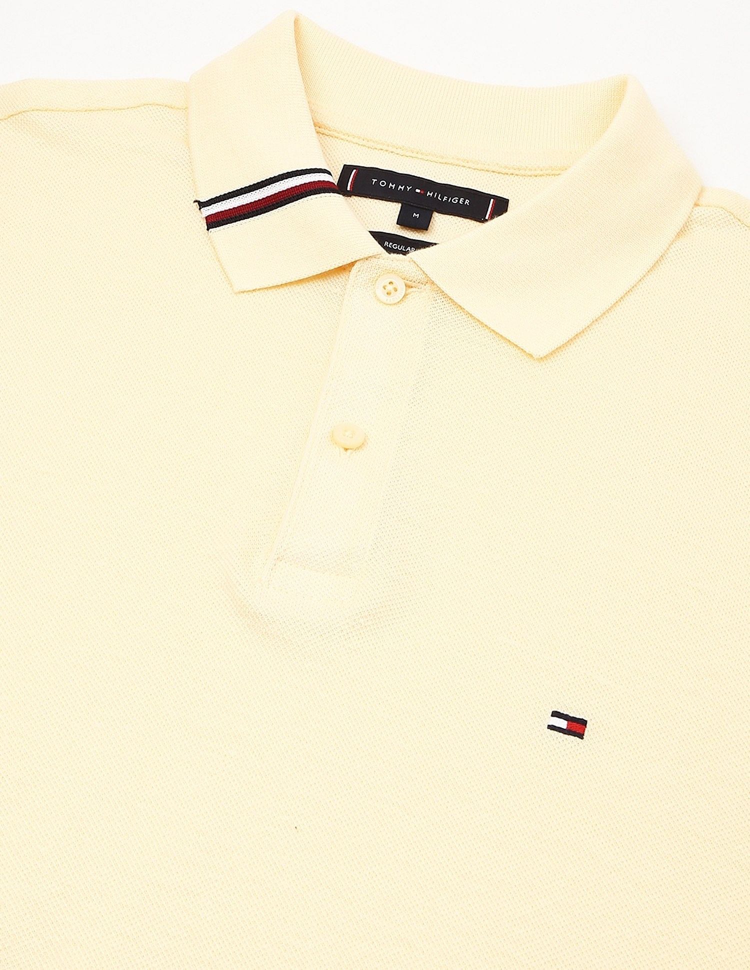 Tommy Hilfiger Solid Regular-Fit Cotton Polo Shirt