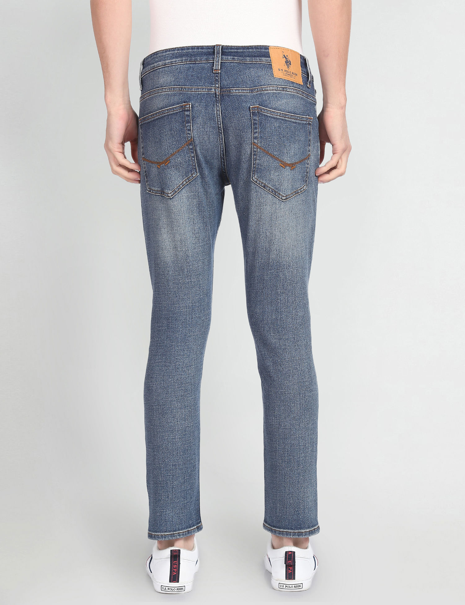 U.S. Polo Assn. Denim Co. Henry Cropped Fit Blue Jeans