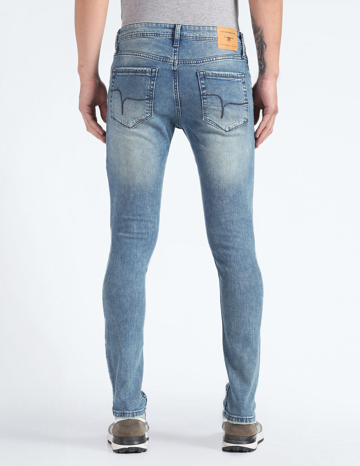 Flying Machine Jackson Skinny Distressed Jeans