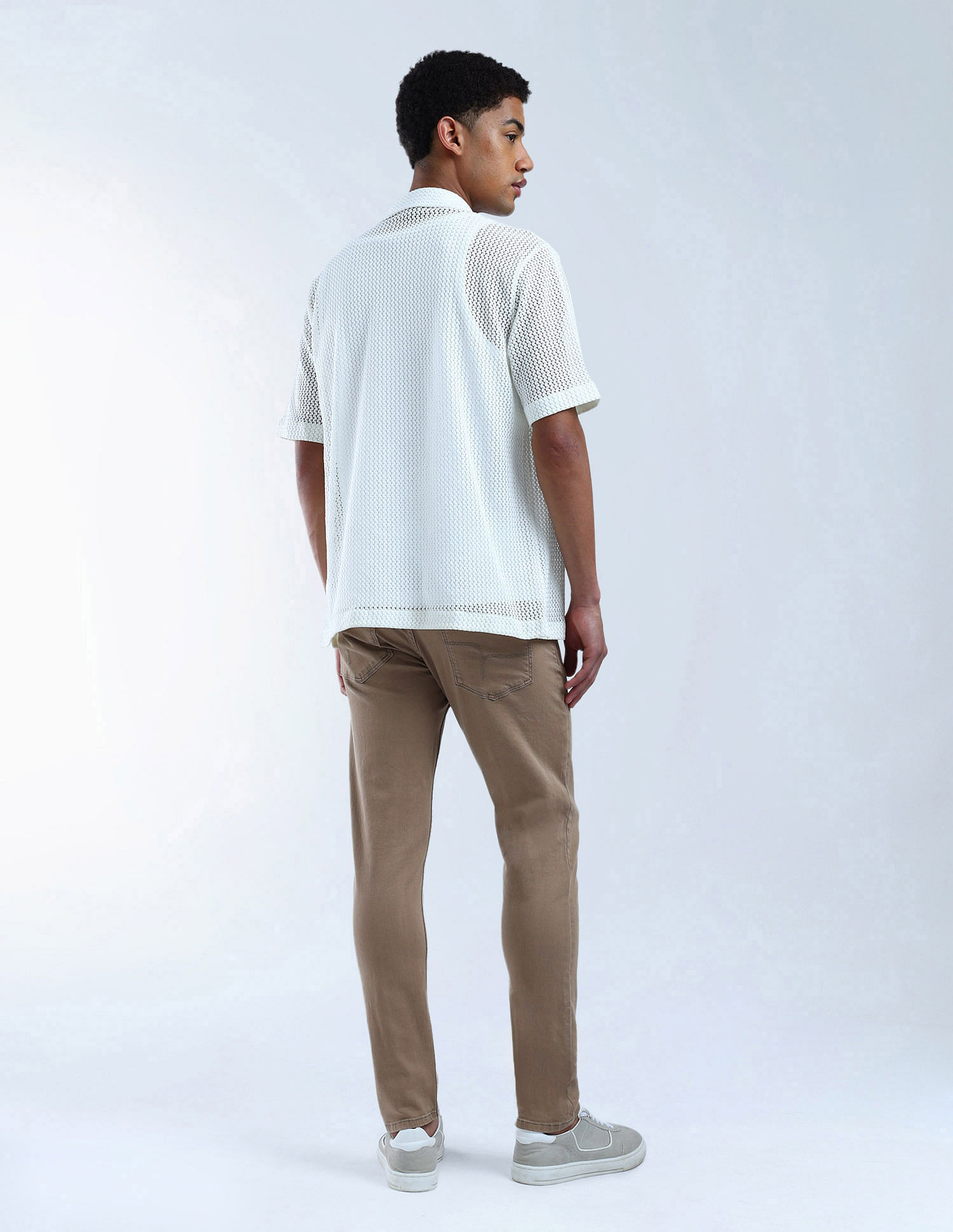 Flying Machine Slash Slim Tapered Mid Rise Jeans