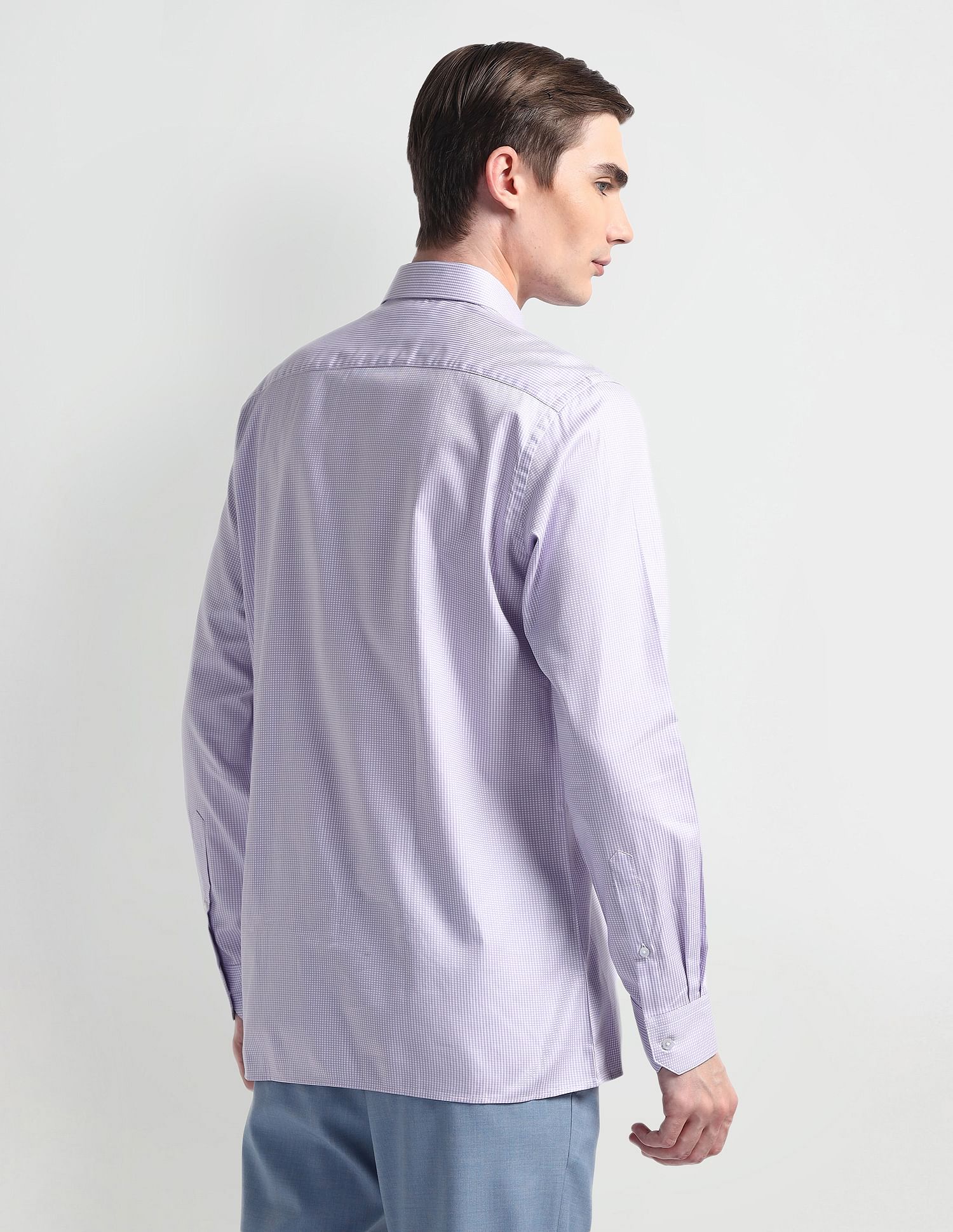 Arrow Liberty Classic Regular Micro Checked Shirt
