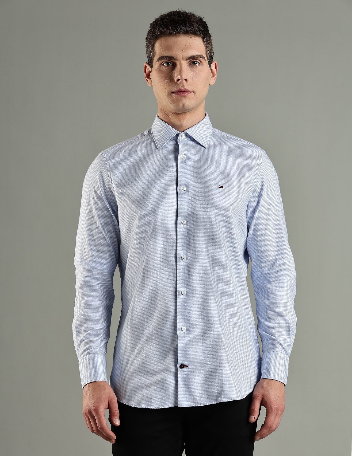 Tommy Hilfiger Texture Regular-Fit Twill Woven Shirt