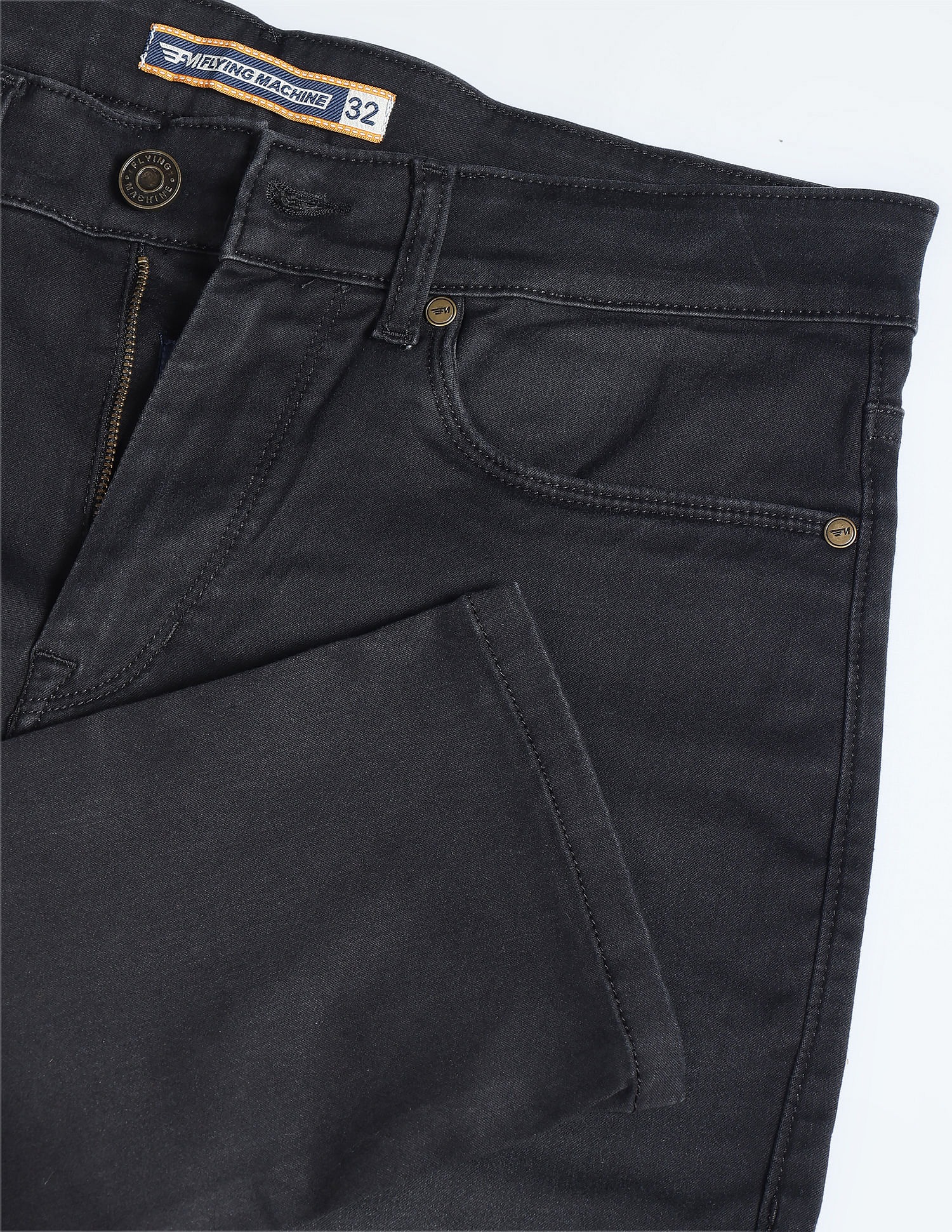 Flying Machine Slash Slim Tapered Fit Stone Wash Jeans
