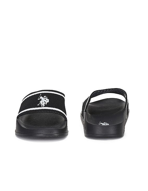 U.S. Polo Assn. Men Knit Upper Logo Evander 2.0 Slides