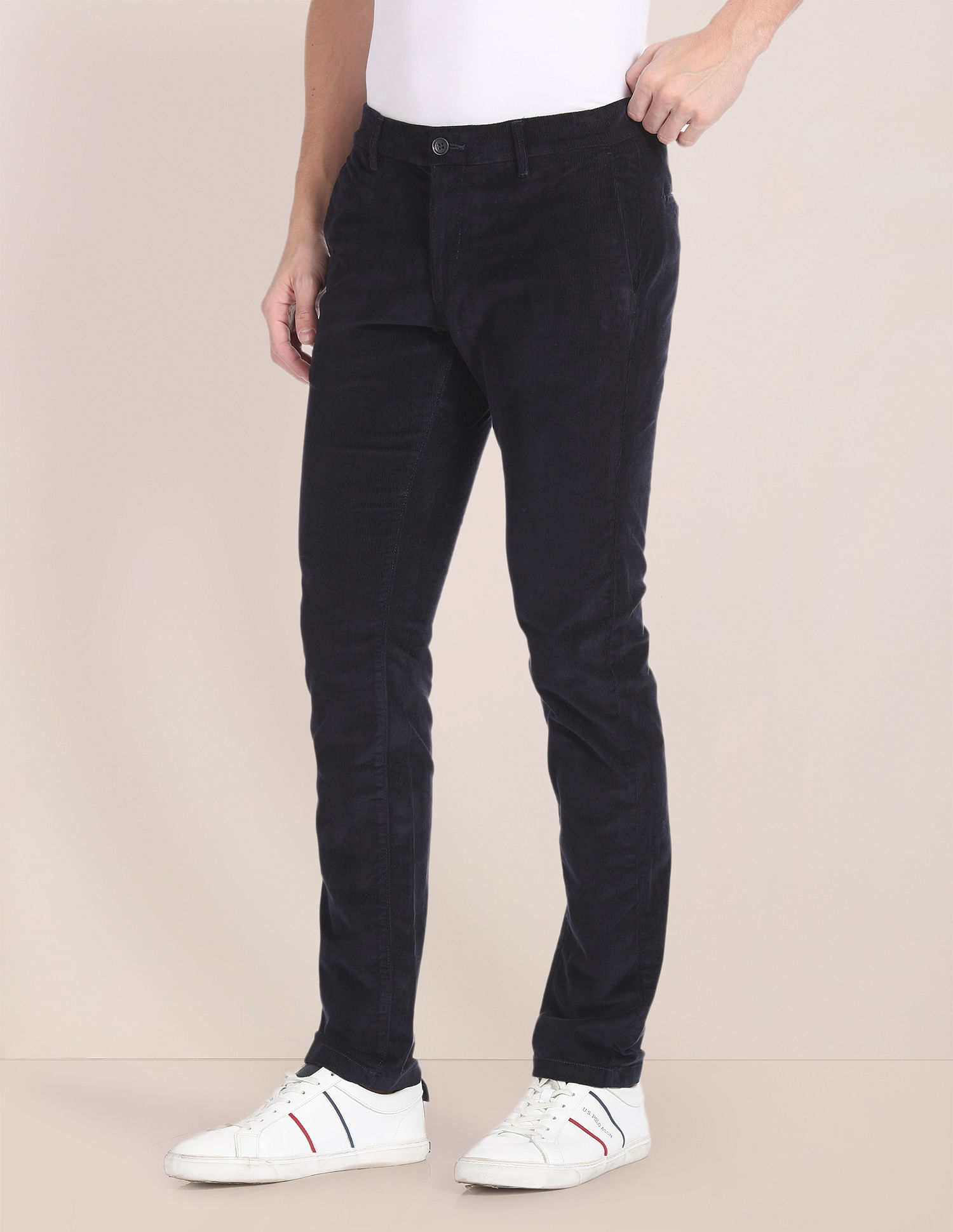 Black County Corduroy Trousers | Peter Christian