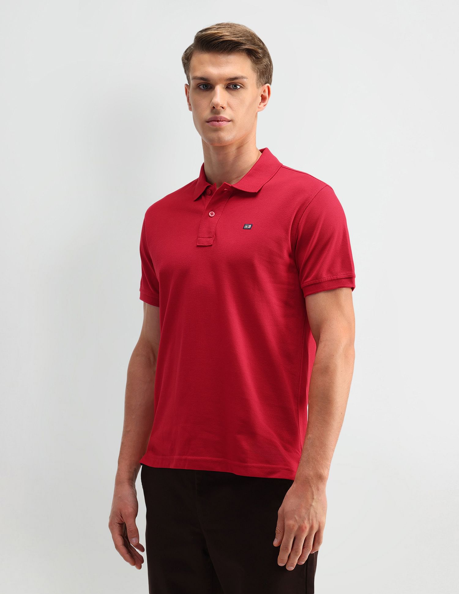 Arrow Sports Solid Regular Fit Polo Shirt