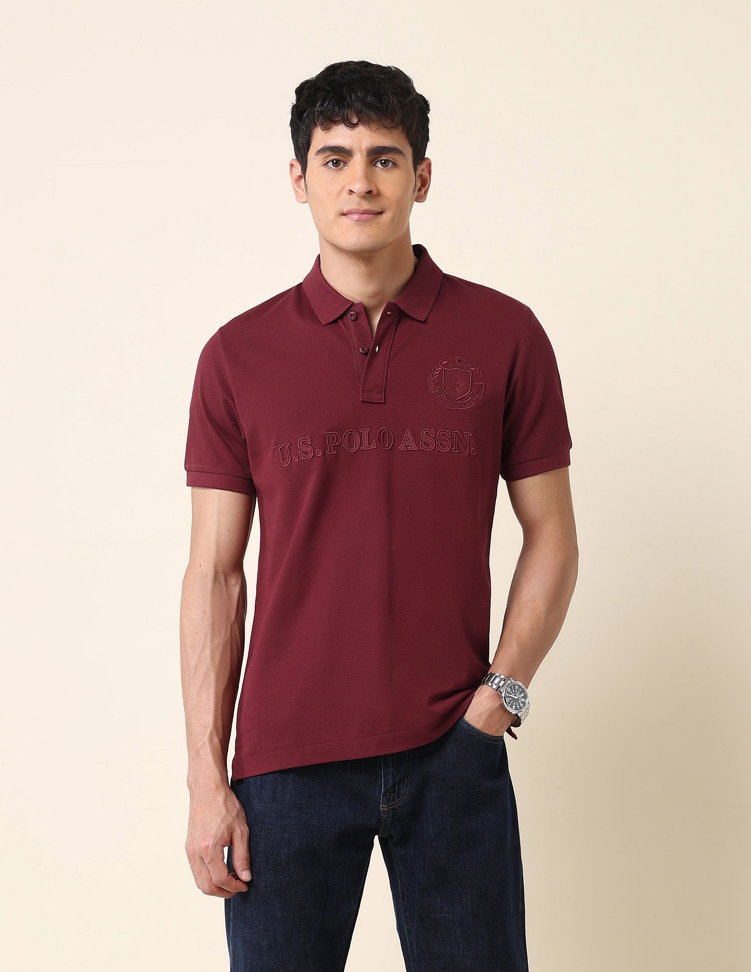 U.S. Polo Assn. Brand Embroidered Classic Polo Shirt