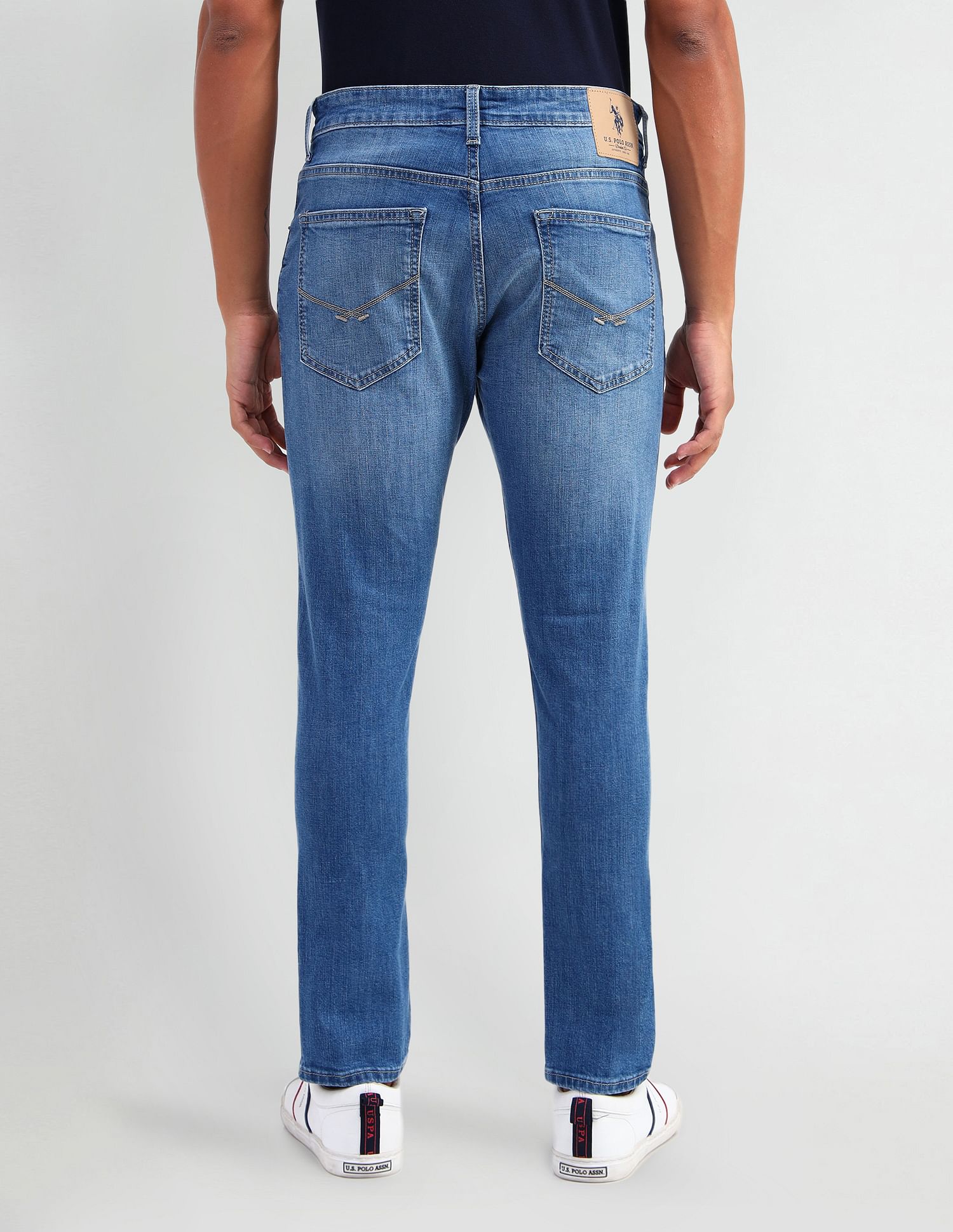 U.S. Polo Assn. Denim Co. Henry Tapered Cropped Fit Blue Jeans