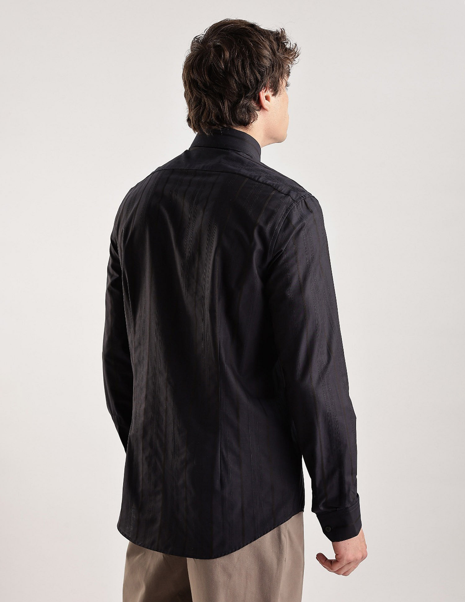Calvin Klein Jeans Pinstripes Regular Fit Dobby Woven Shirt