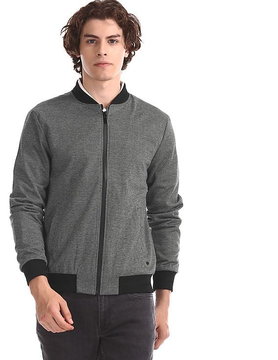 grey bomber jacket