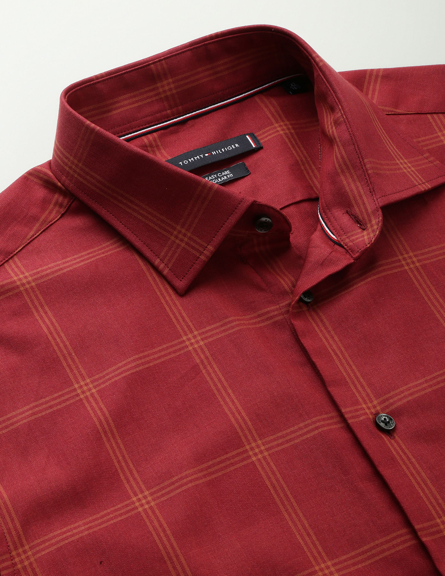Tommy Hilfiger Windowpane Checked Cotton Shirt