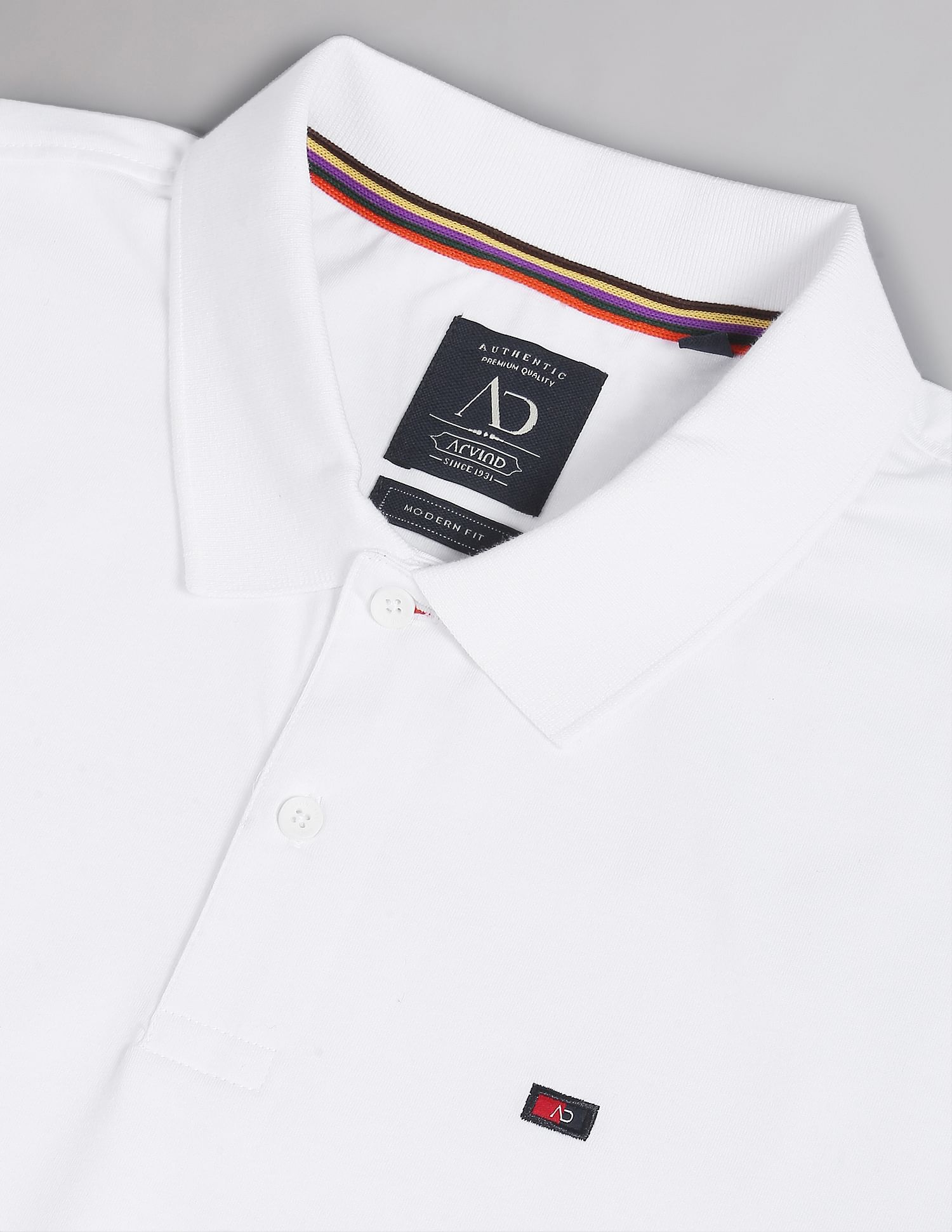 AD by Arvind Wrinkle Resistant Quick Dry Smart Polo Shirt