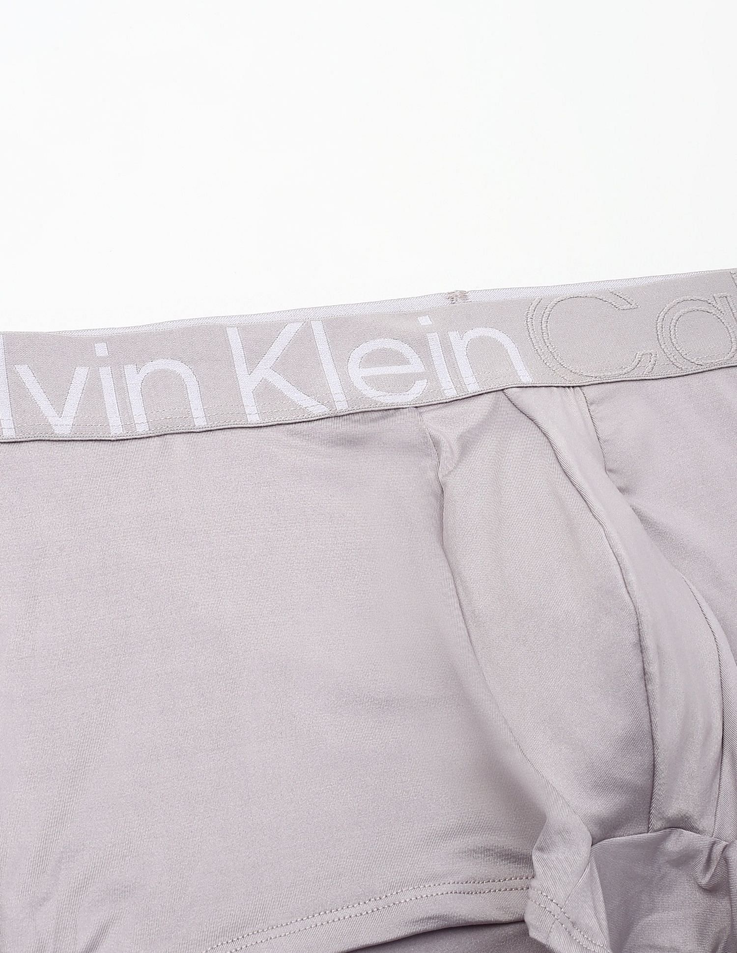Calvin Klein Underwear Mid Rise Solid Grey Trunks